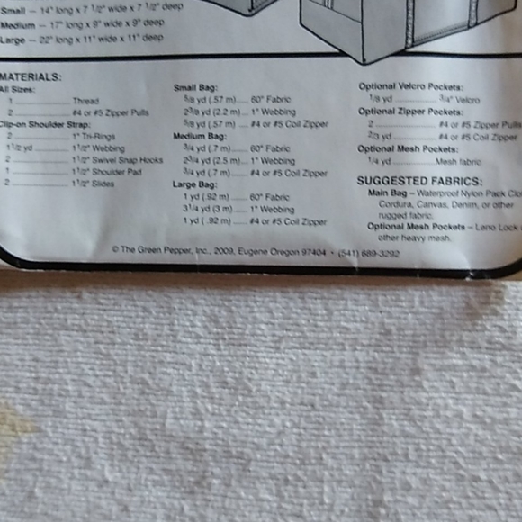 Duffle or Gym Bag Pattern - Picture 3 of 4